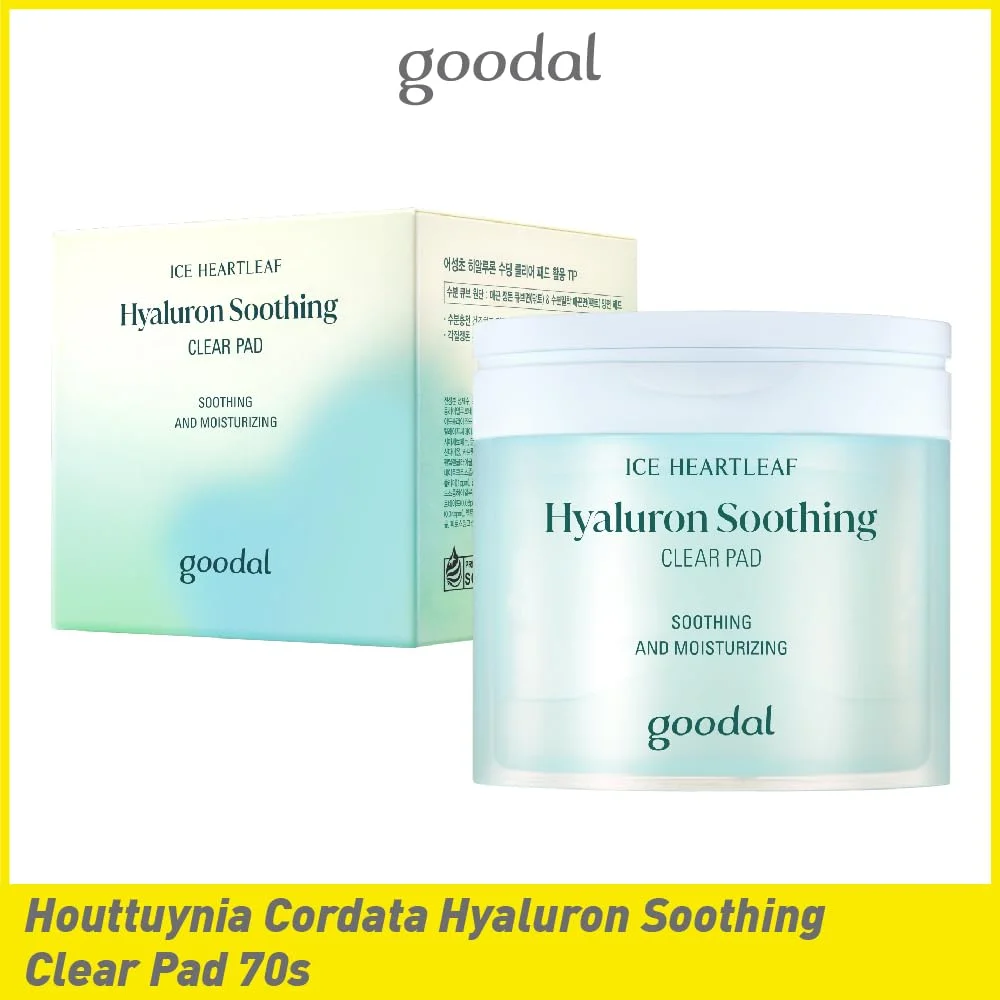 GOODAL Heartleaf Hyaluron Soothing Clear Pad 70ea 7.10 fl. oz.(210ml) detail 1