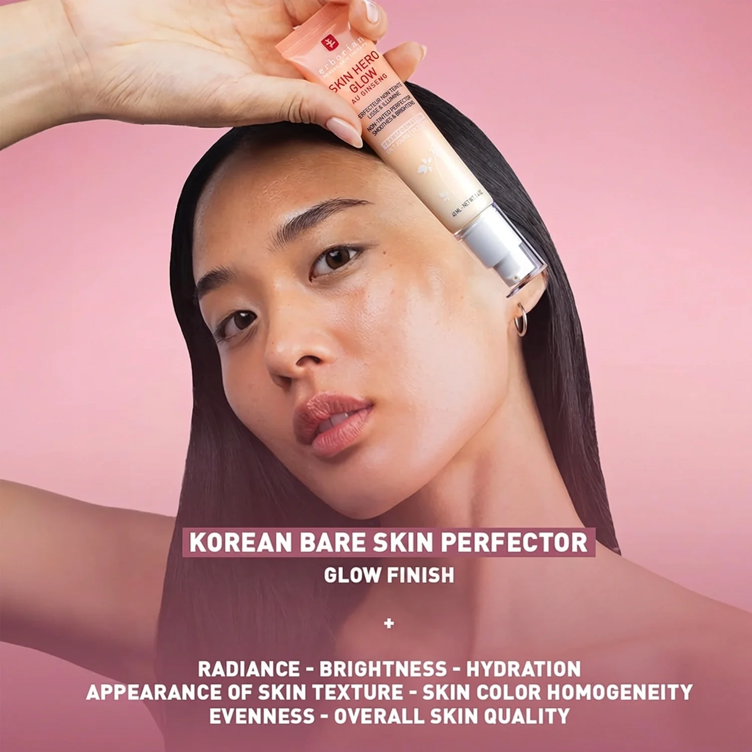 Erborian Skin Hero Glow Au Ginseng Non-tinted Perfector 0.5 oz.(15ml) detail 1