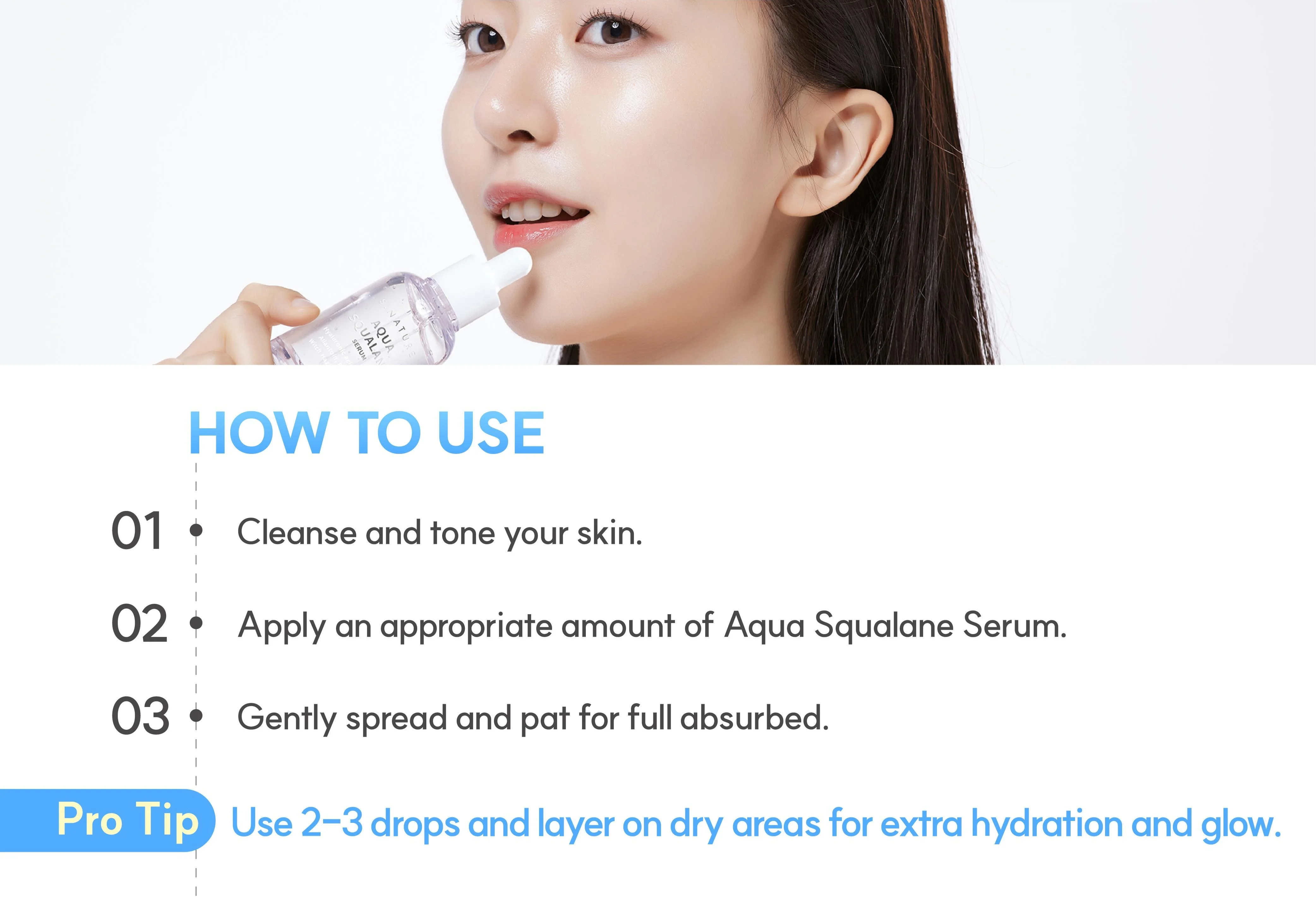 S.NATURE Aqua Squalane Serum Refill 1.69 fl. oz.(50ml) detail 2