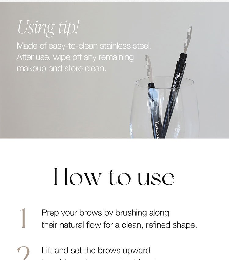 Piccasso Eyelash Comb Long Type detail 5