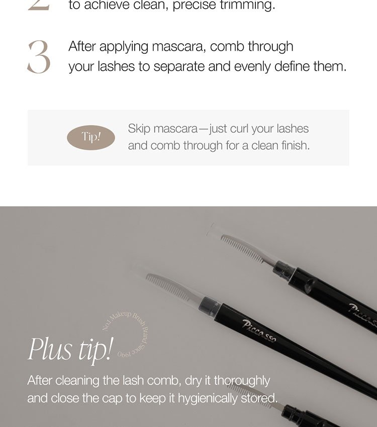 Piccasso Eyelash Comb Long Type detail 6