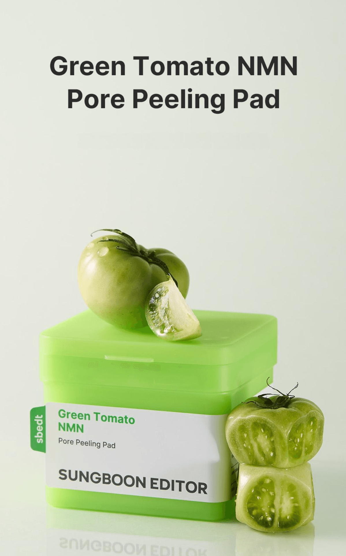 SUNGBOON EDITOR Green Tomato Nmn Pore Peeling Pad x 60ea 5.75 fl. oz.(170ml) detail 2