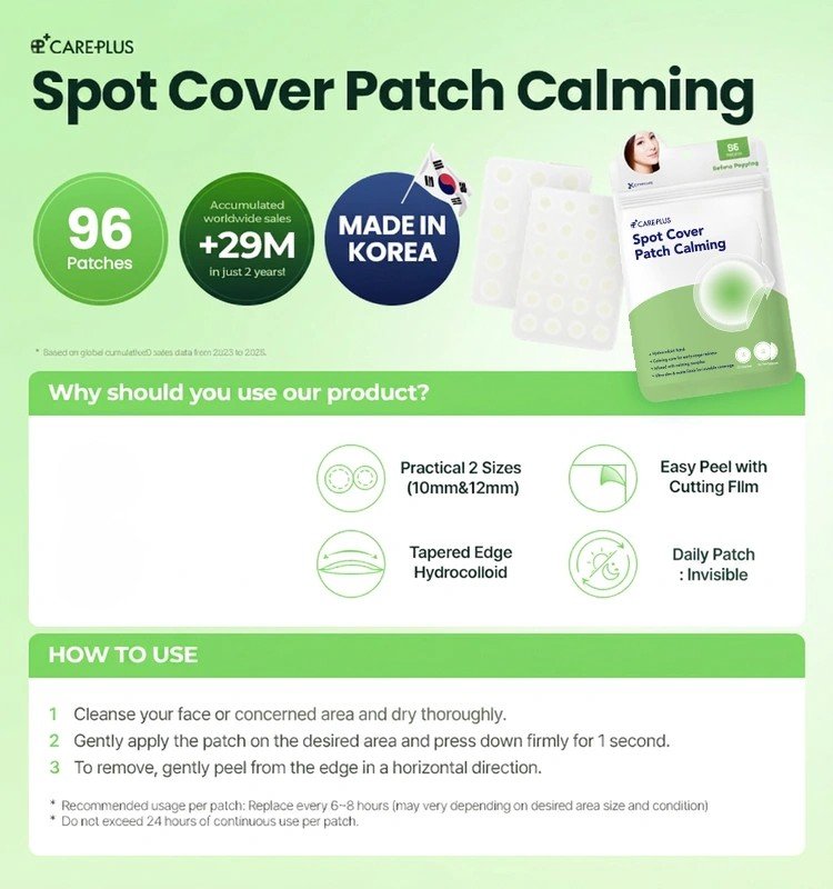 CARE PLUS Spot Cover Patch Calming (96ct) detail 1