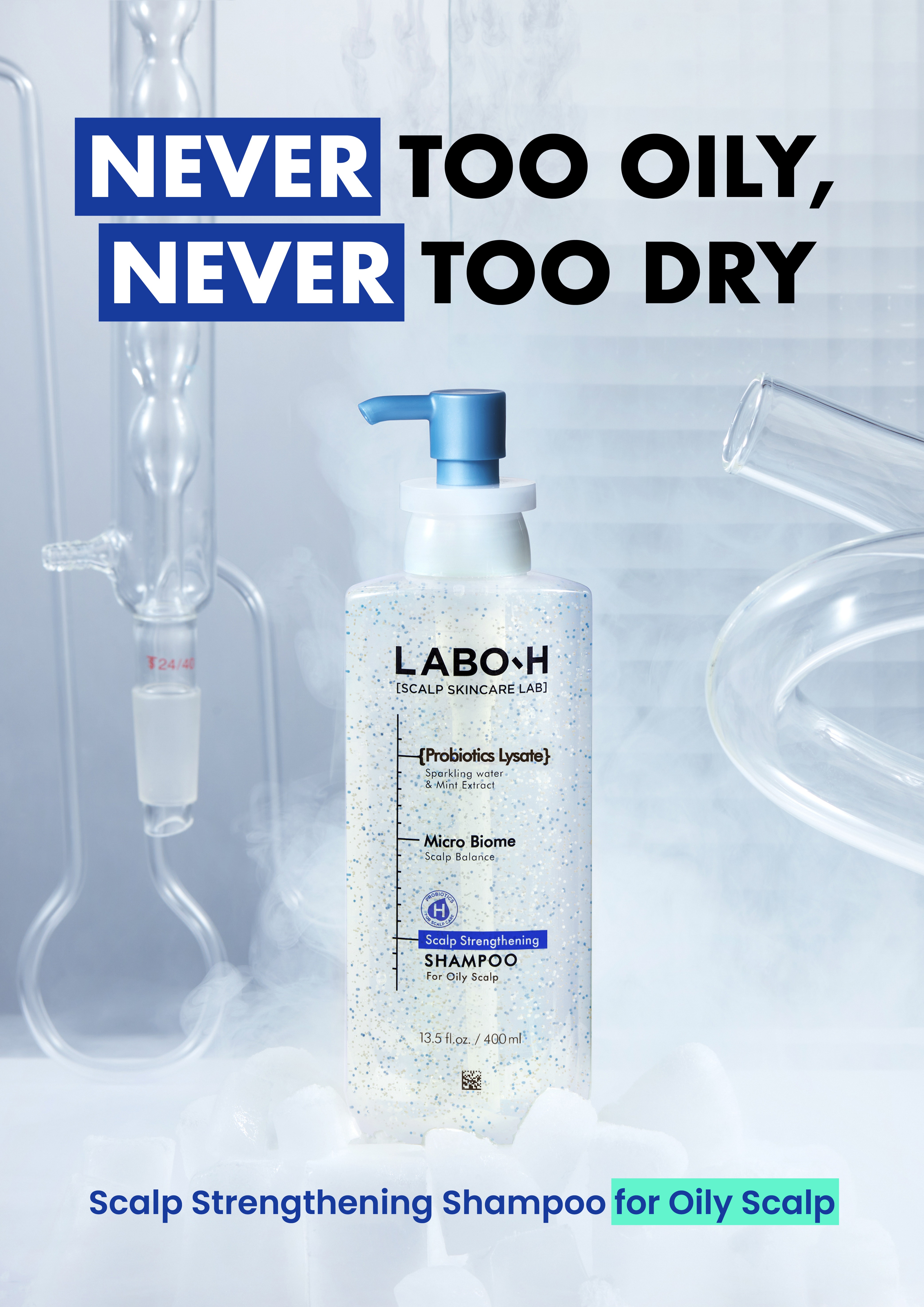 LABO-H Scalp Strengthening Shampoo For Oily Scalp 13.5 fl. oz.(400ml) detail 1