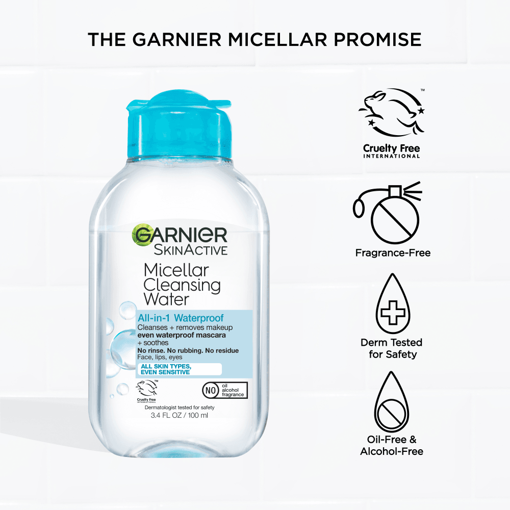 Garnier Skinactive Micellar Cleansing Water Waterproof 3.4 oz.(100ml) detail 4
