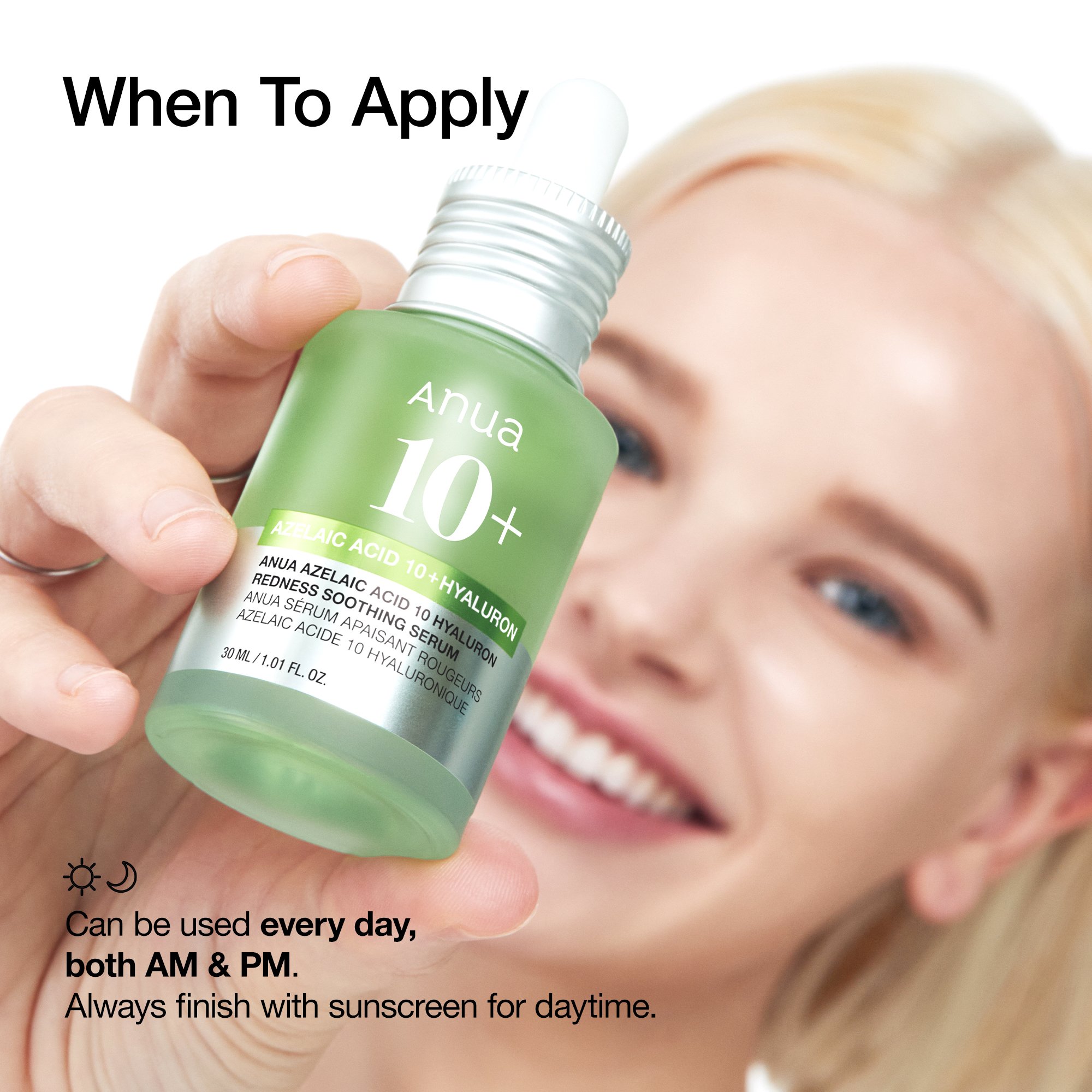 Anua Azelaic Acid 10 Hyaluron Redness Soothing Serum 1.01 fl. oz.(30ml) detail 4