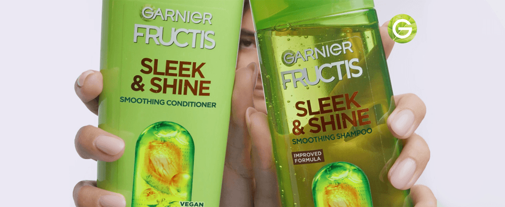 Garnier Fructis Sleek & Shine Smoothing Conditioner For Frizzy, Dry Hair 12 fl. oz.(354ml) detail 1