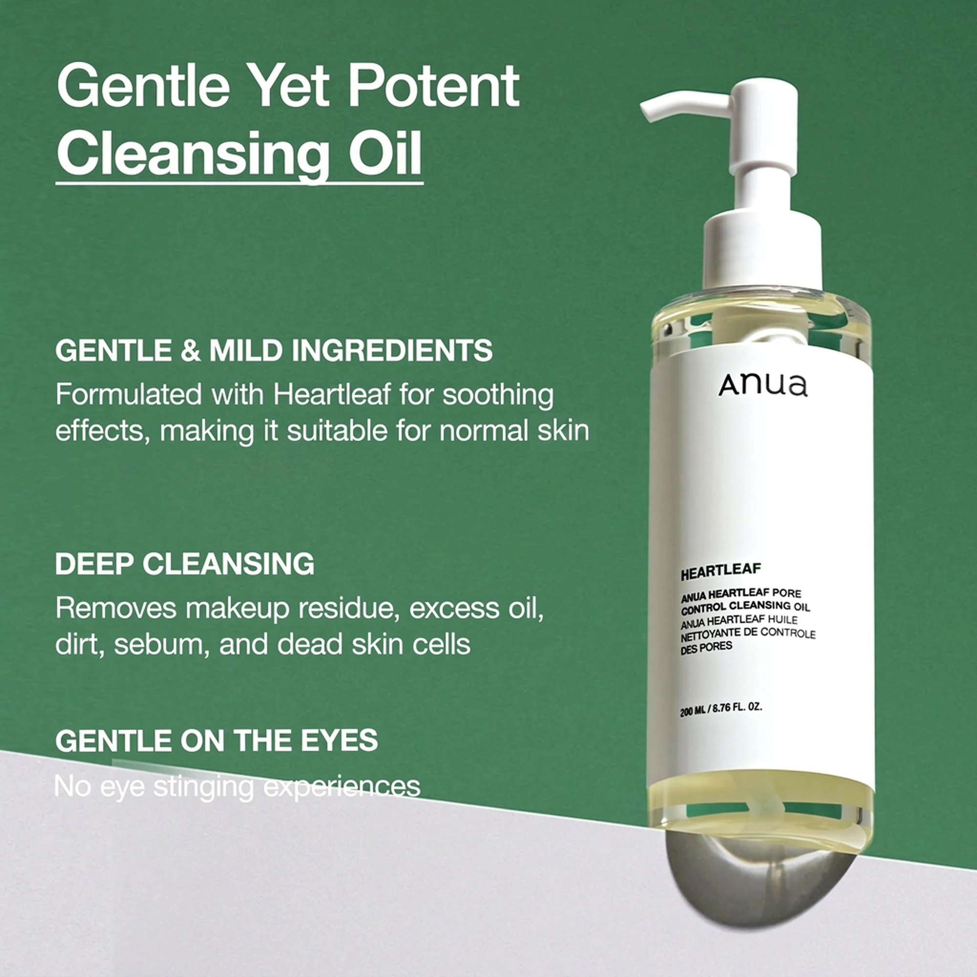 Anua Heartleaf Double Cleansing Duo Set (Cleansing Oil 6.76 fl. oz