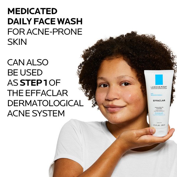 La Roche Posay Effaclar Medicated Gel Cleanser with Salicylic Acid 6.76 fl. oz.(200ml) detail 2