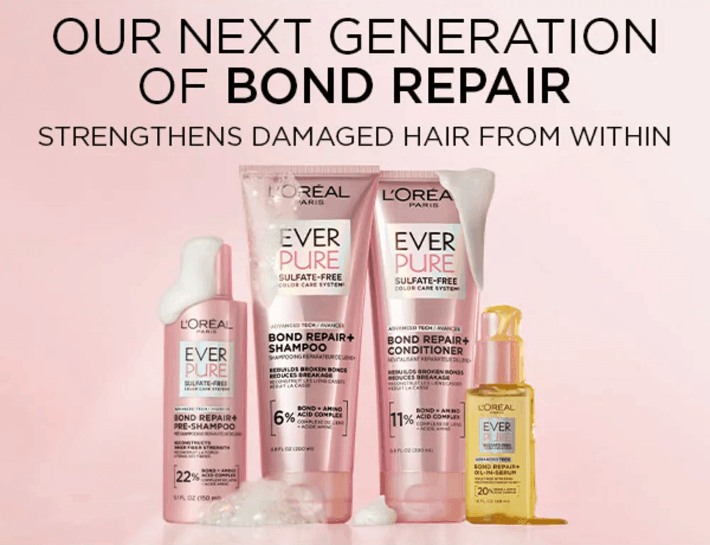 L'Oreal Paris Sulfate Free Bond Repair+ Pre-Shampoo with Amino Acid Complex, EverPure, 5.1 fl. oz.(150ml) detail 1