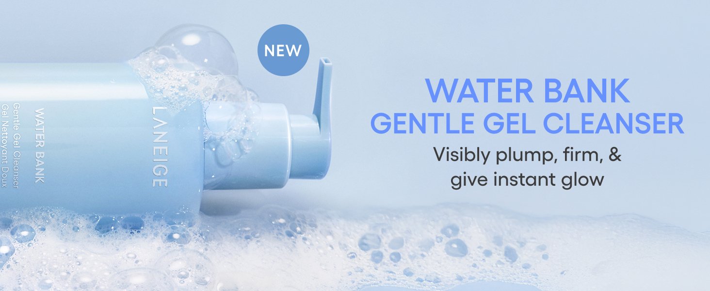 [2sizes] LANEIGE Water Bank Gentle Gel Cleanser (Mini/Original) detail 1