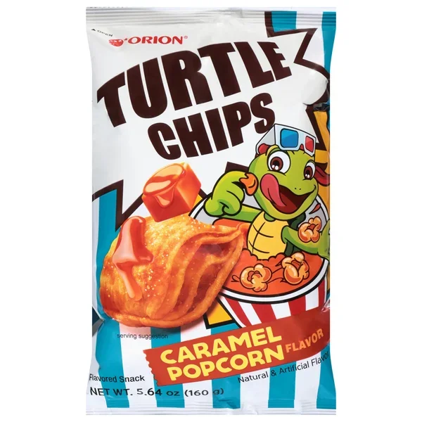 ORION Turtle Chips Caramel Popcorn 5.64 oz.(160g) detail 3