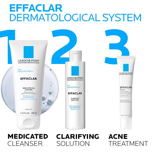 La Roche Posay Effaclar Medicated Gel Cleanser with Salicylic Acid 6.76 fl. oz.(200ml) detail 4