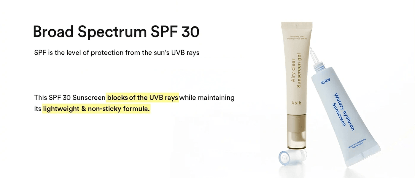 Abib Airy Clear Sunscreen Gel Smoothing Tube 1.01 fl. oz.(30ml) detail 4