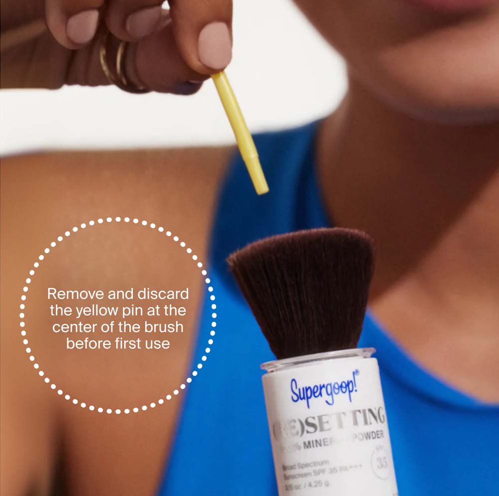 Supergoop! (Re)setting Mineral Powder SPF 35 0.15 oz. Translucent detail 8