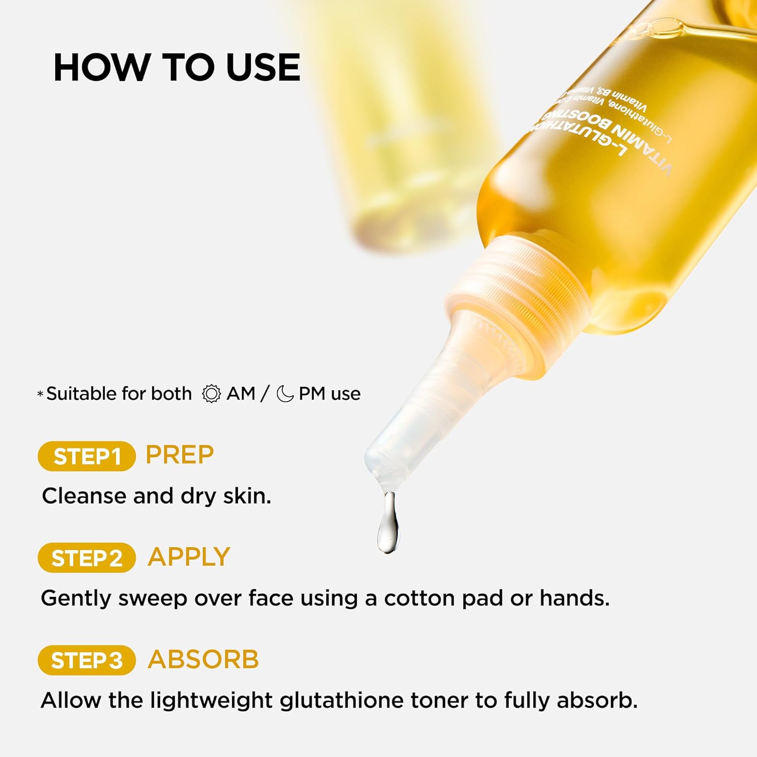 l glutathione toner L-Glutathione Glow On Brightening leaving the skin looking fresh and healthy Purcell High Dose L-Glutathione Vitamin