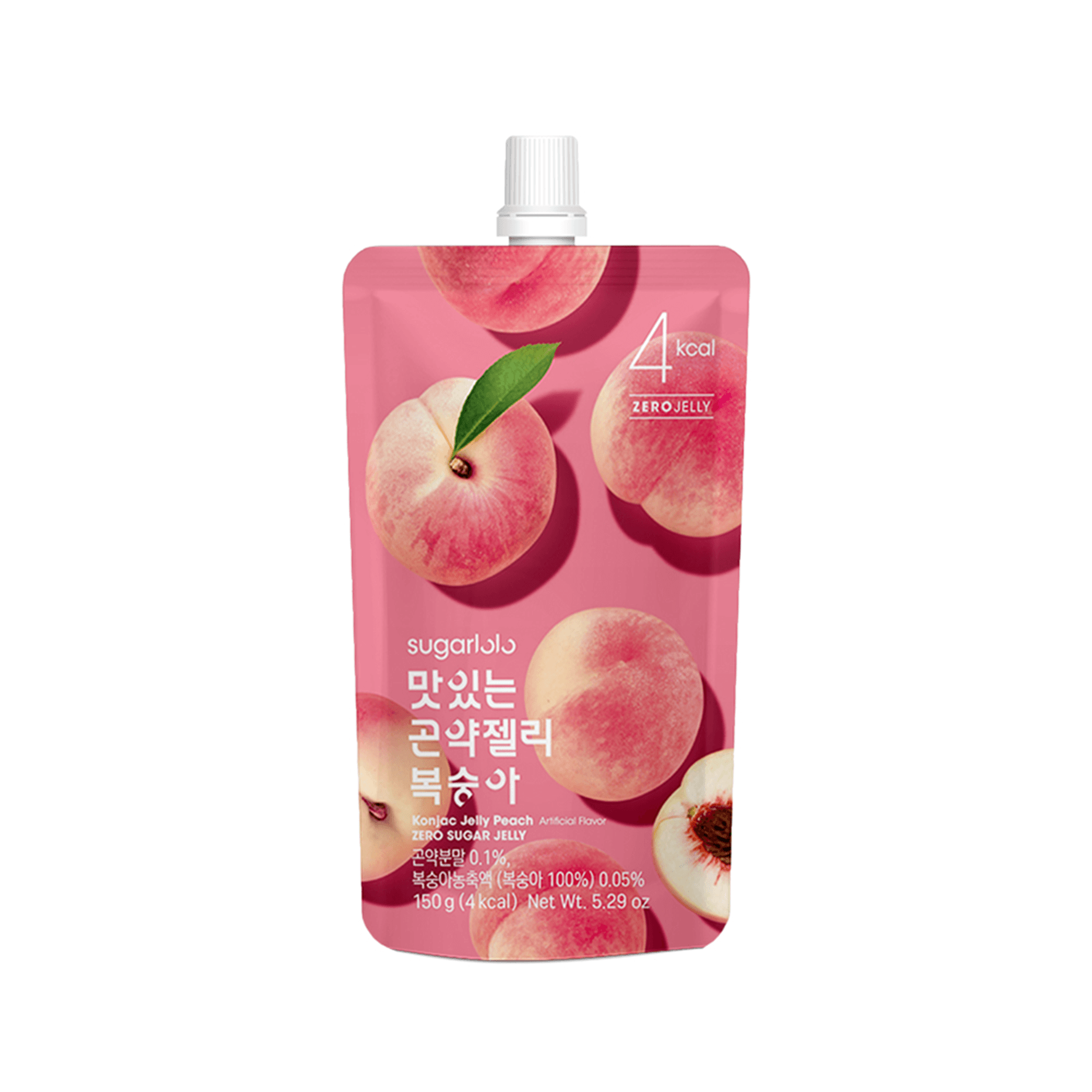INTAKE Sugarlolo Konjac Jelly Peach 5.29 oz.(150g) detail 1