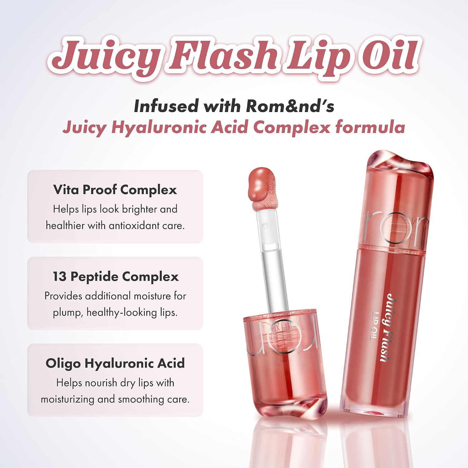 [9colors] rom&nd Juicy Flash Lip Oil 0.17 oz.(4.5g) - Image 2 of 15
