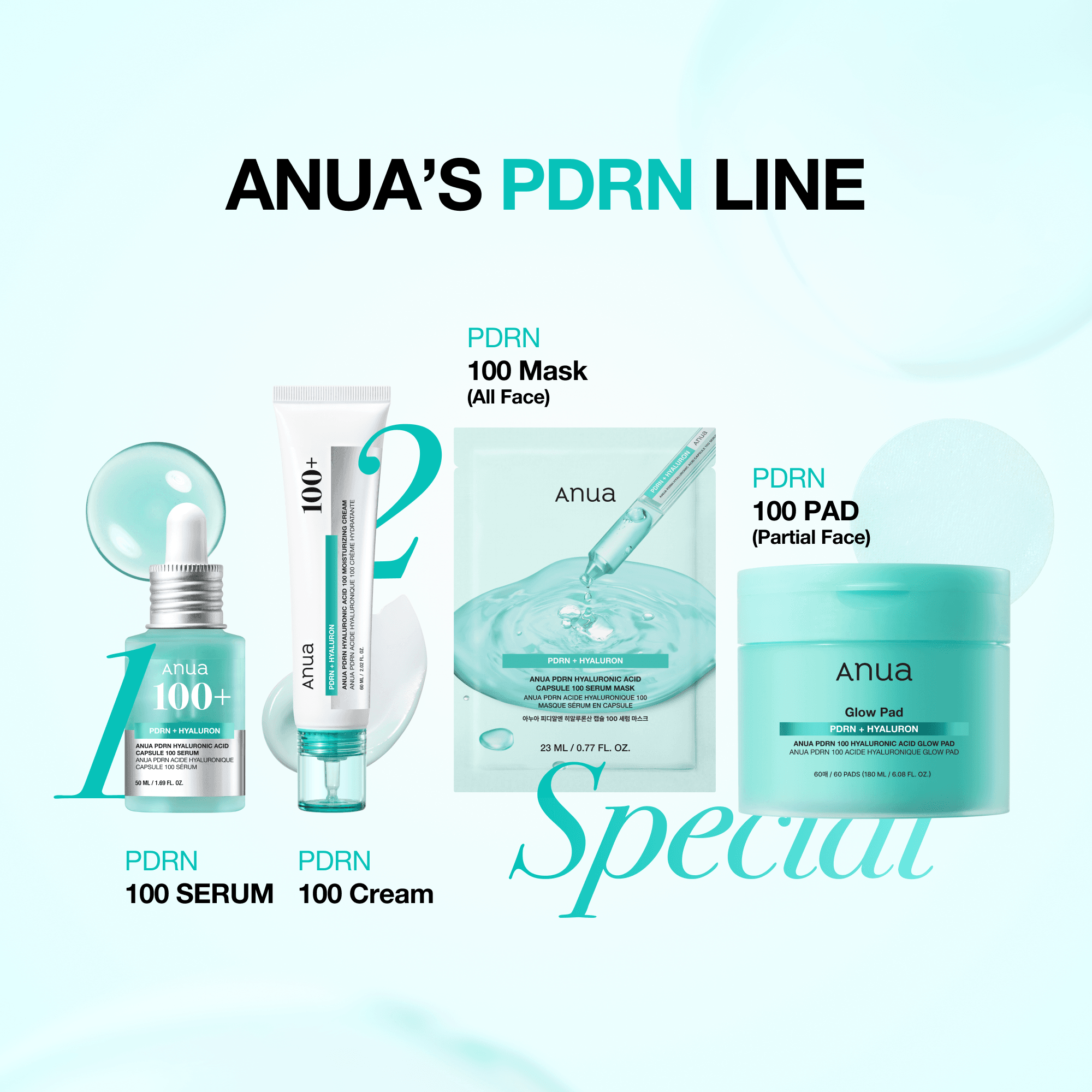 Anua PDRN Hyaluronic Acid Capsule 100 Serum Mask 0.77 fl. oz.(23ml) x 10ea detail 5