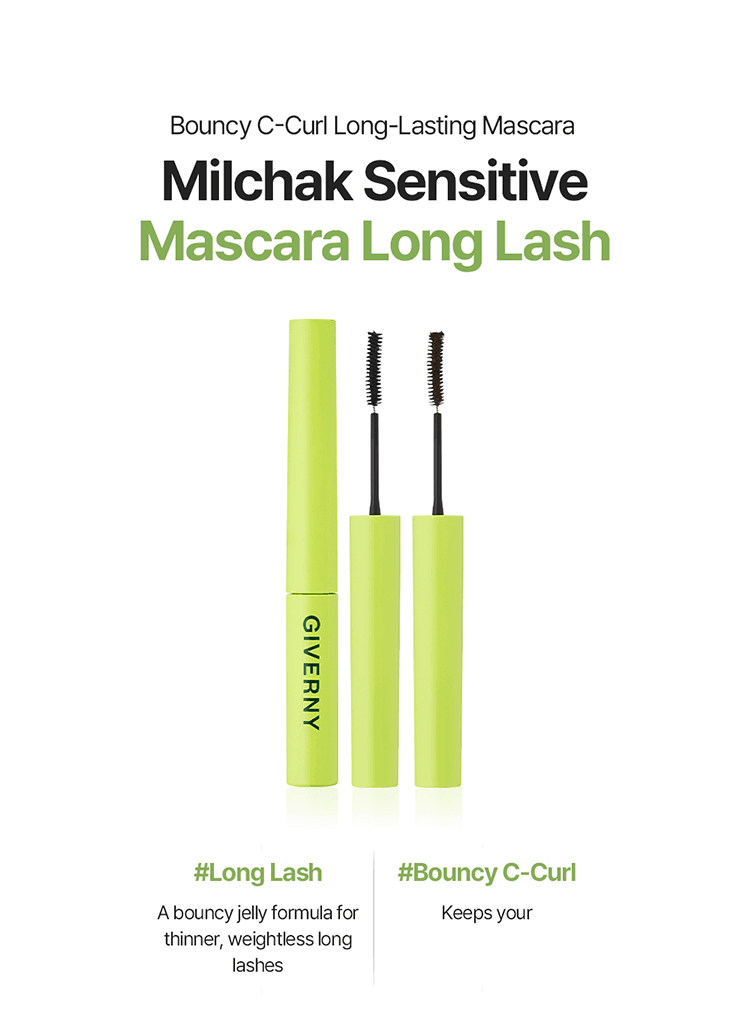 [2types] Giverny Milchak Sensitive Mascara Long Lash 0.1 oz.(3g) detail 1