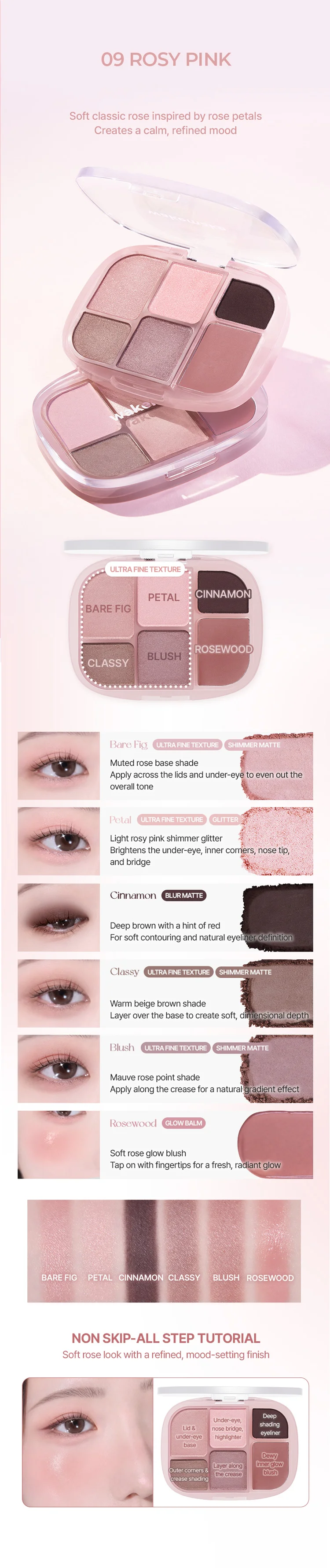 [8colors] WAKE MAKE Soft Sheer Muti Palette 0.21 oz.(6.1g) detail 6