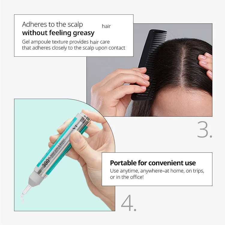 VT PDRN Reedle Shot Hair Ampoule 300dl Gift Set 0.50 fl. oz.(15ml) detail 3