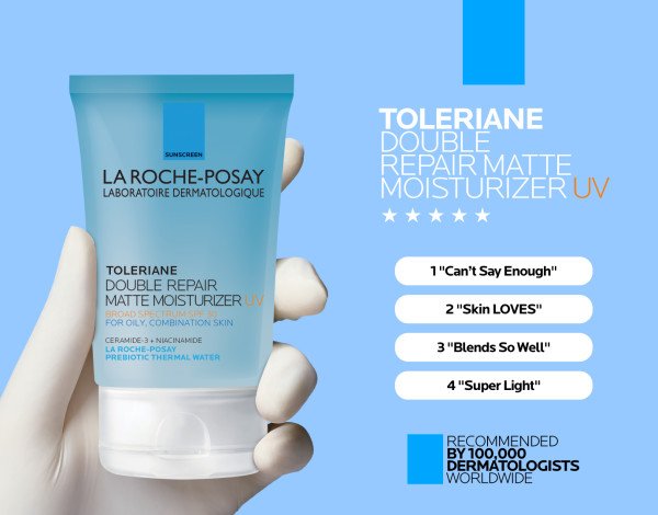 La Roche Posay Toleriane Double Repair Matte Moisturizer SPF 30 3.38 fl. oz.(100ml) detail 2