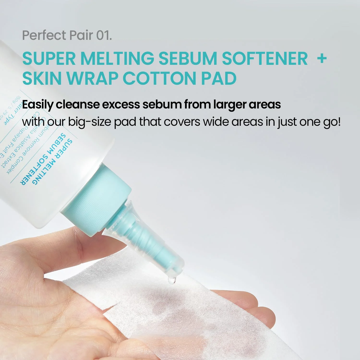 ilso Super Melting Sebum Softener 5.29 oz.(150ml) (+skin Wrap Cotton Pad 40ea) detail 4