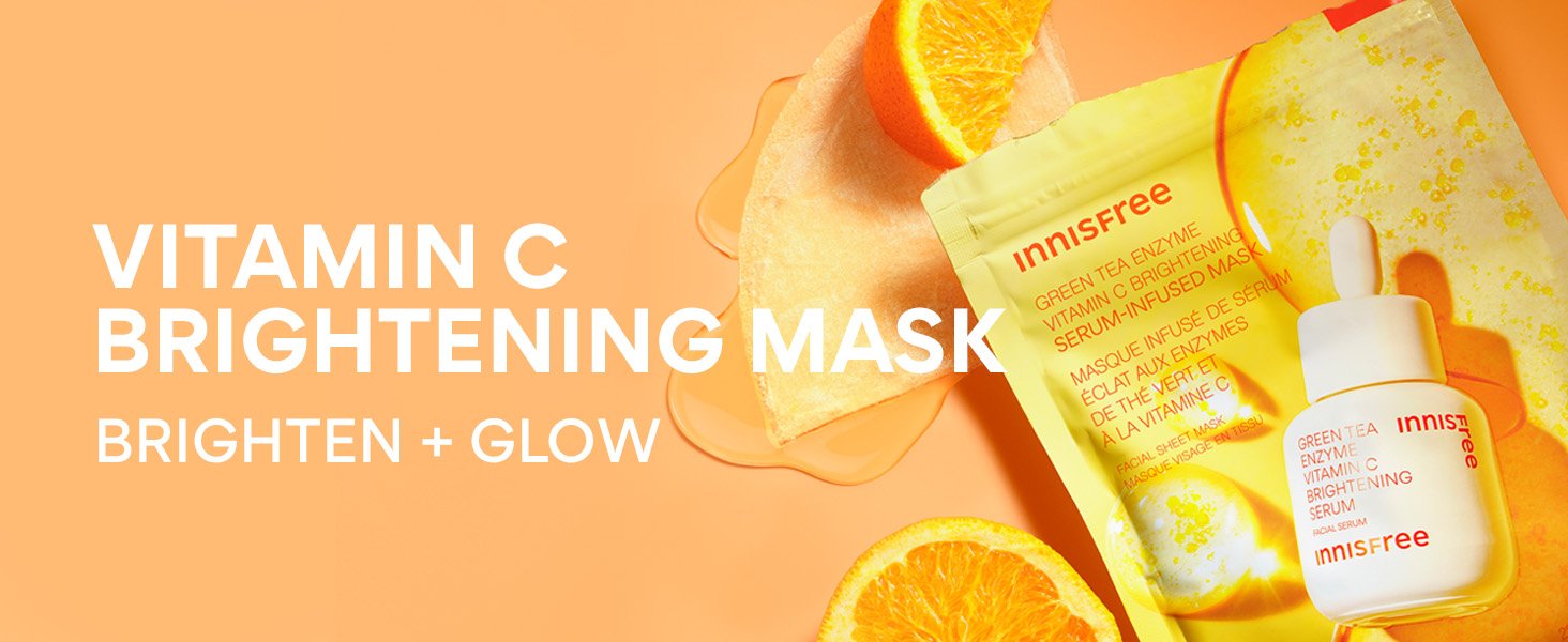 innisfree Vitamin C Brightening Serum Mask 5EA 0.74 fl. oz.(22ml) detail 2