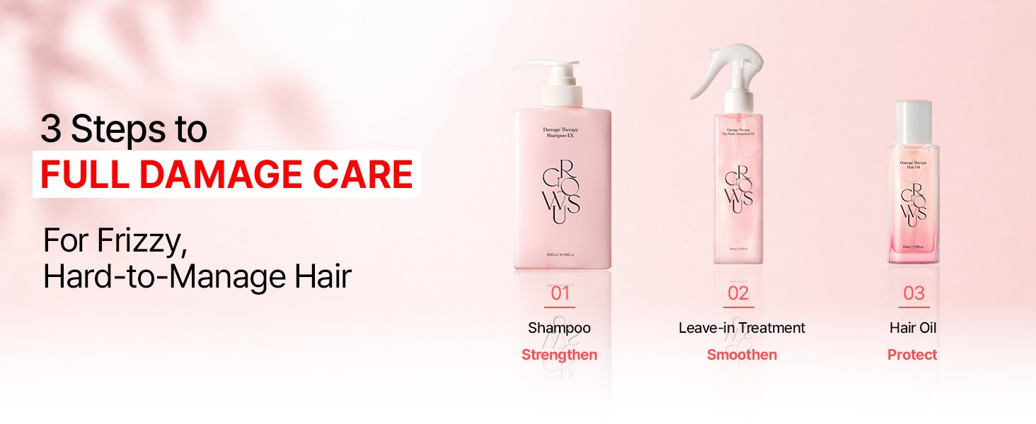 GROWUS Damage Therapy Shampoo EX 16.90 fl. oz.(500ml) detail 6