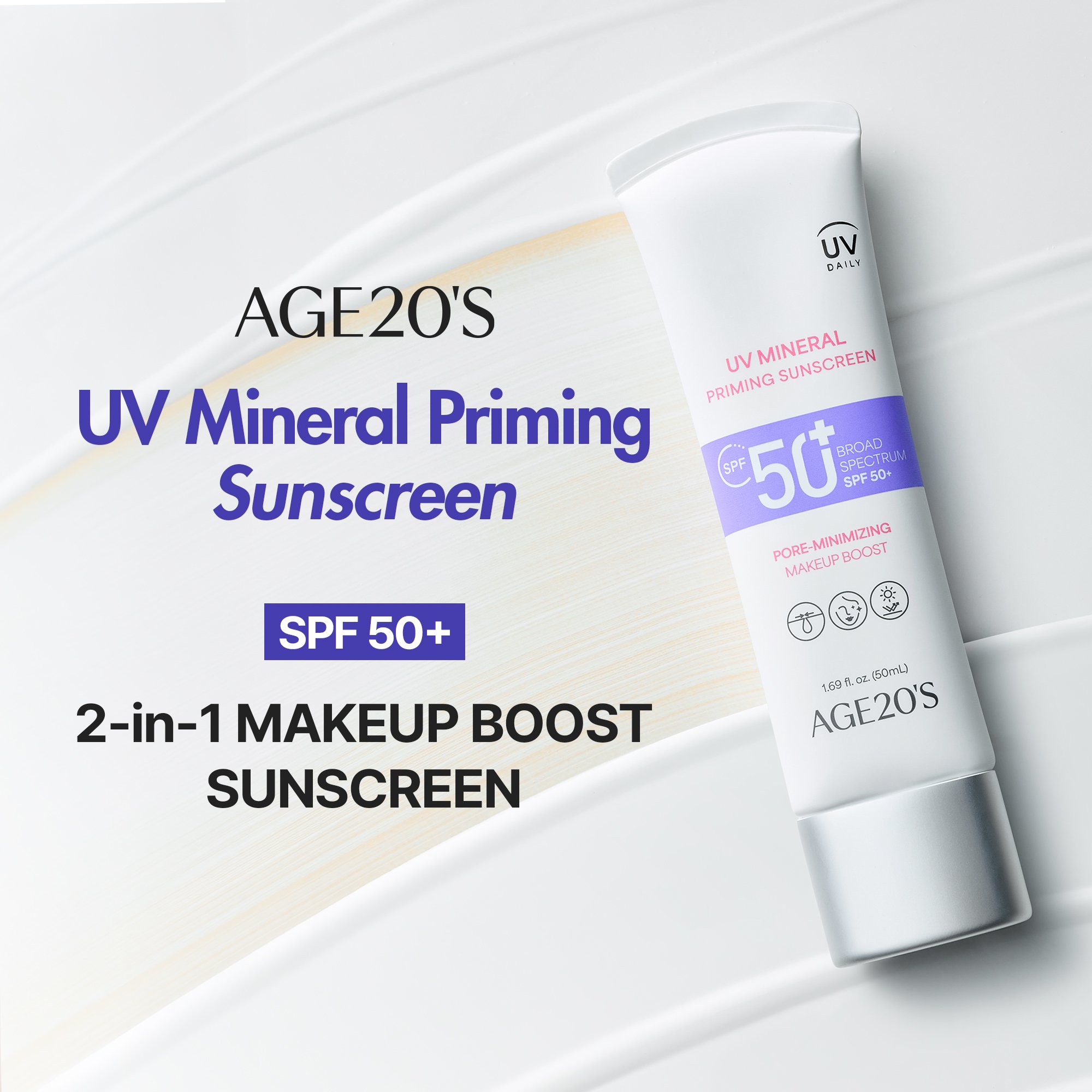 AGE20'S UV Mineral Priming Sunscreen 1.69 fl. oz.(50ml) detail 1