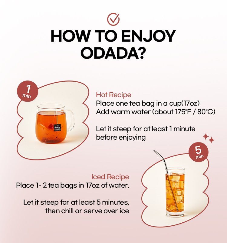 ODADA Super Cutffee Tea 0.1 oz.(3g) x 24ea detail 5