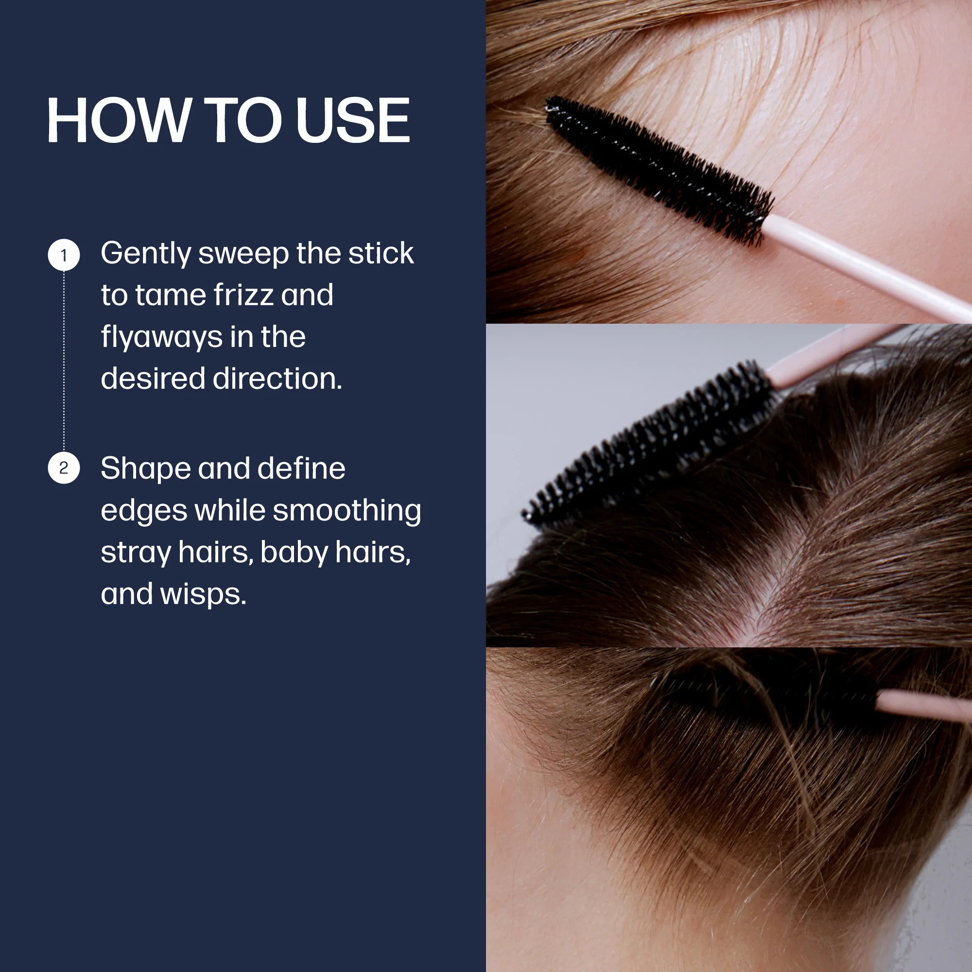 UNOVE Frizz-calming Sleek Hair Finishing Stick Blush Musk 0.3 fl. oz.(10ml) detail 7