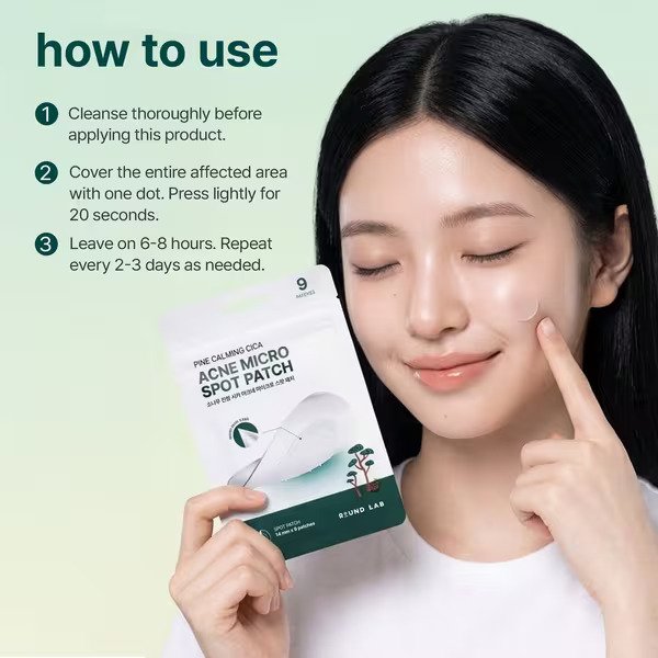 ROUND LAB Pine Calming Cica Acne Micro Spot Patch 9 Patches detail 3