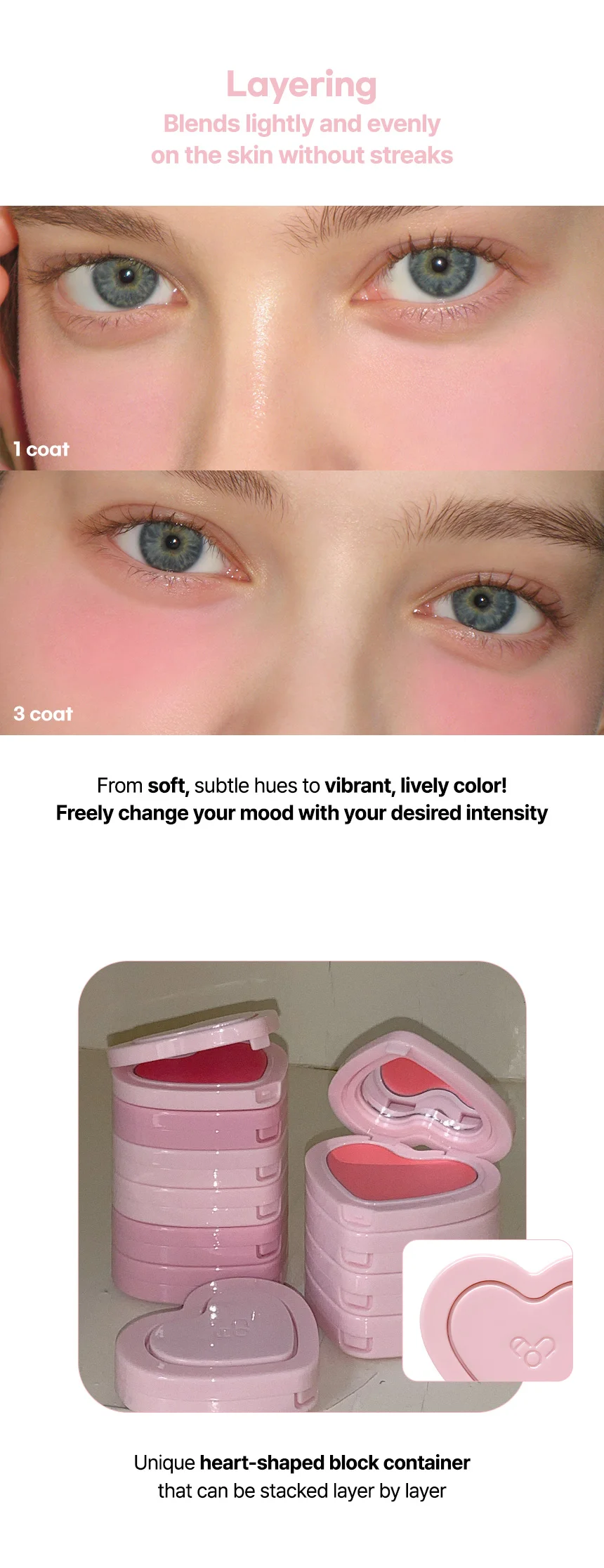 [2colors] AOU Soft Cream Blush 0.10 oz.(3g) detail 3
