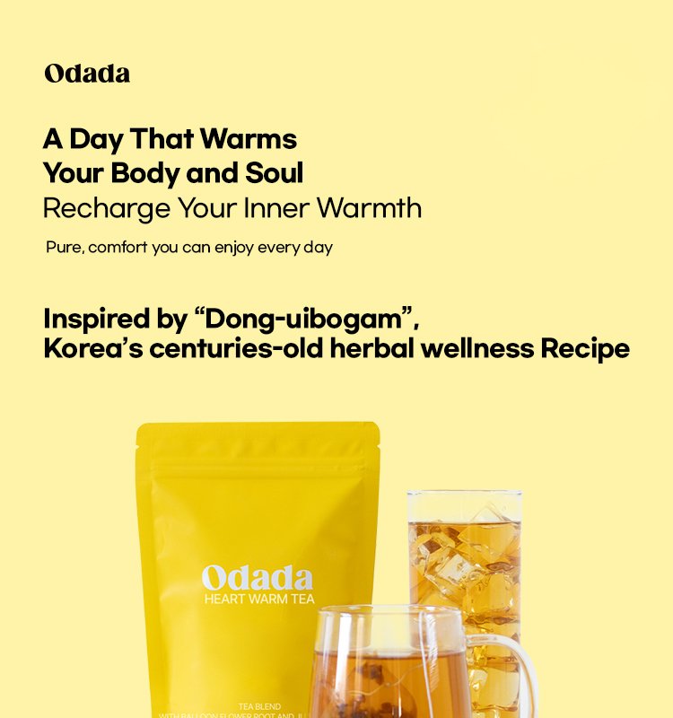 ODADA Heart Warm Tea 0.07 oz.(2g) x 24ea detail 1