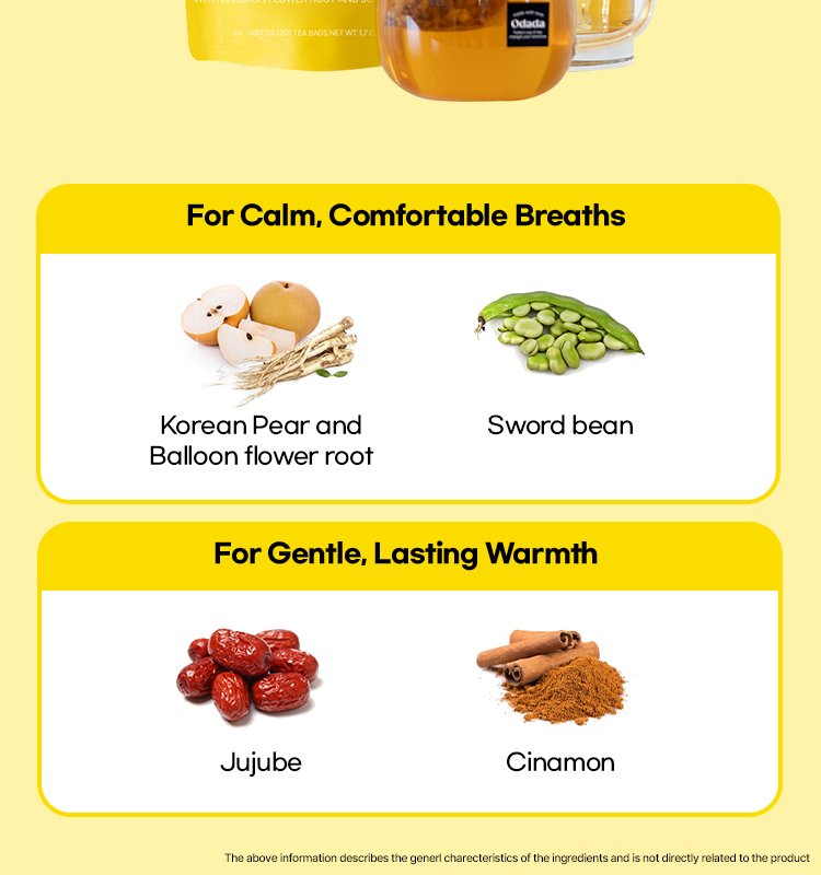ODADA Heart Warm Tea 0.07 oz.(2g) x 24ea detail 2