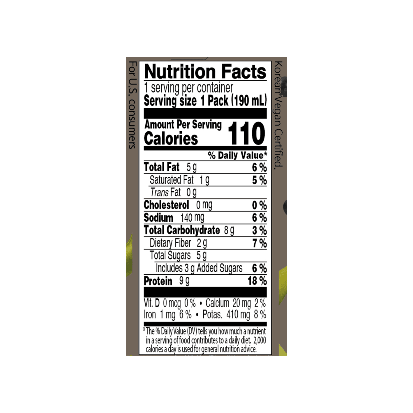 Maeil Soy Milk Black Soybean 6.4 fl. oz.(190ml) detail 2