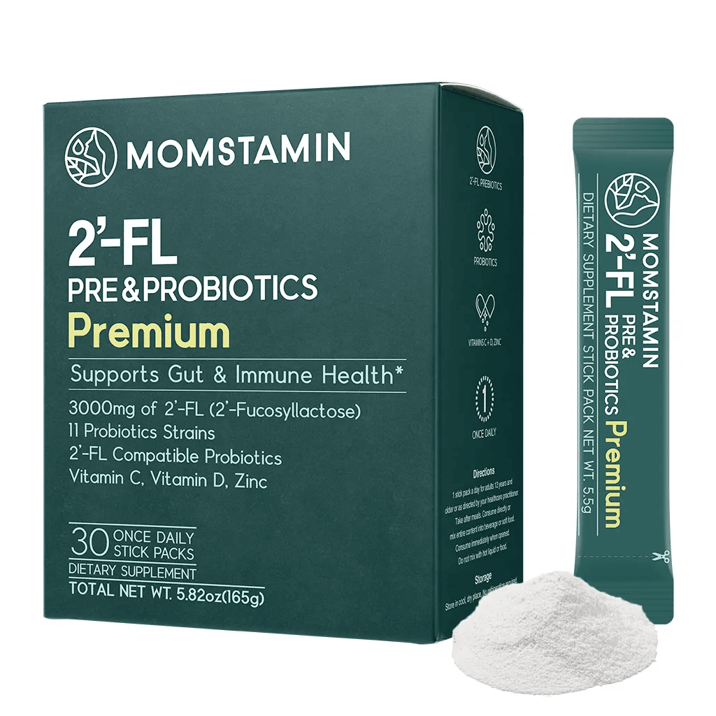MOMSTAMIN Hmo 2'-fl Prebiotic Probiotic Fiber Powder Stick 0.19 oz.(5.5g) x 30ea detail 1