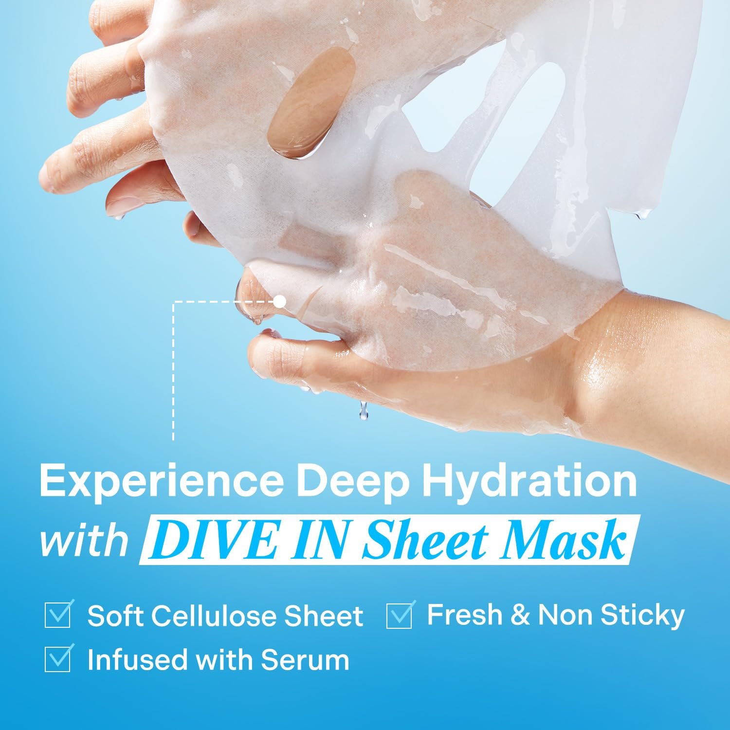 Torriden Dive-in Low Moleculular Hyaluronic Acid Mask Sheet 1ea 0.91 fl. oz.(27ml) detail 2