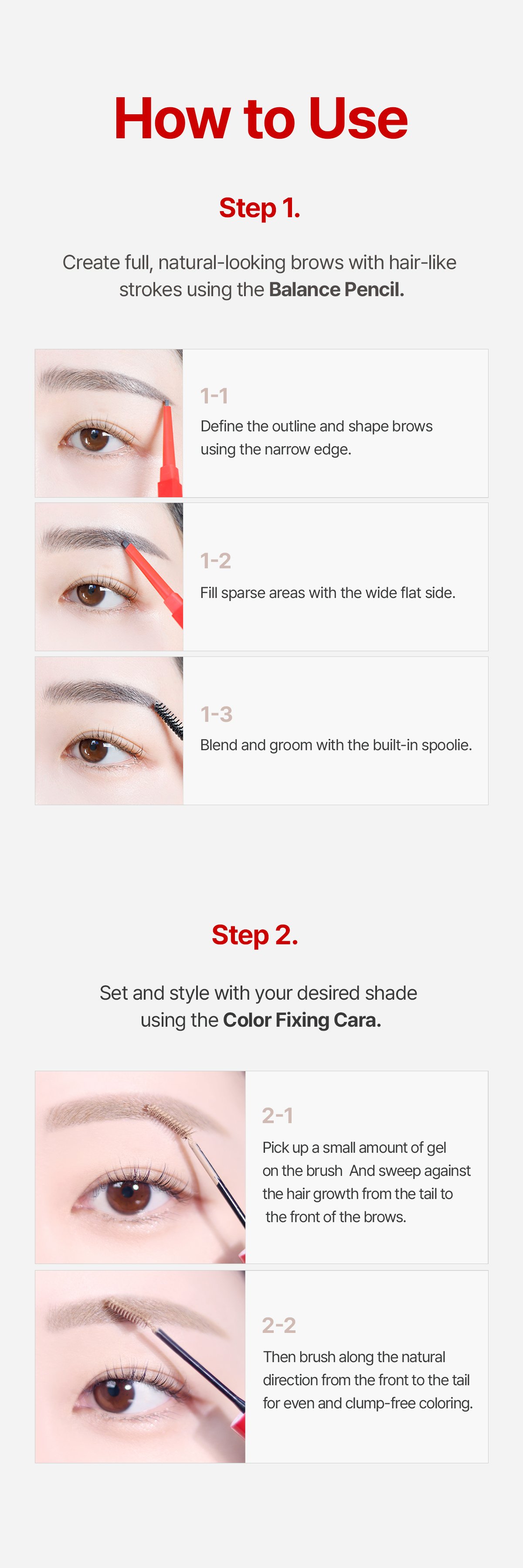 [6colors] espoir The Brow Color Fixing Cara 0.11 oz.(3.0g) detail 9