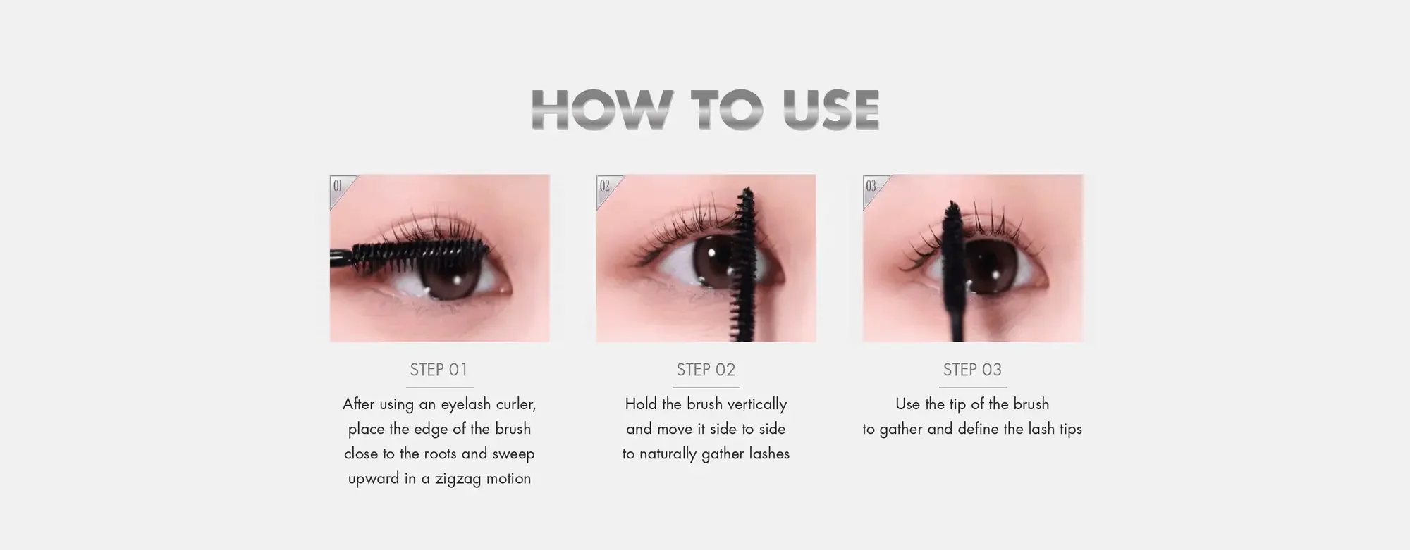 [3types] rom&nd Han All Faux Lash Mascara 0.24 oz.(7.0g) detail 7