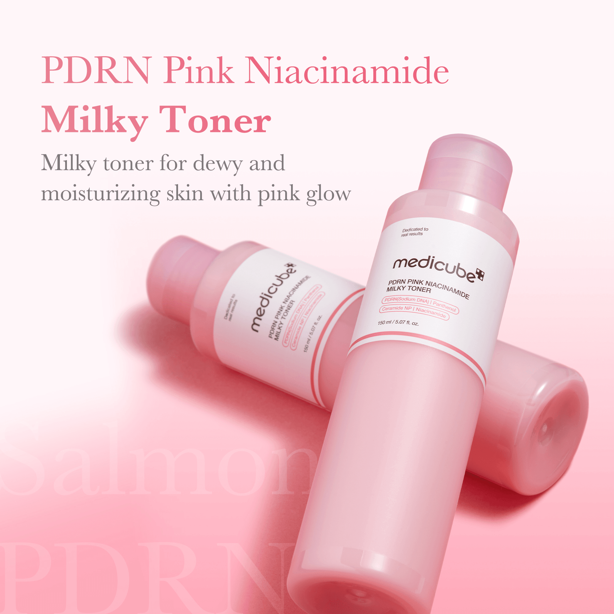 medicube PDRN Pink Niacinamaide Milky Toner 5.07 fl. oz.(150ml) detail 1