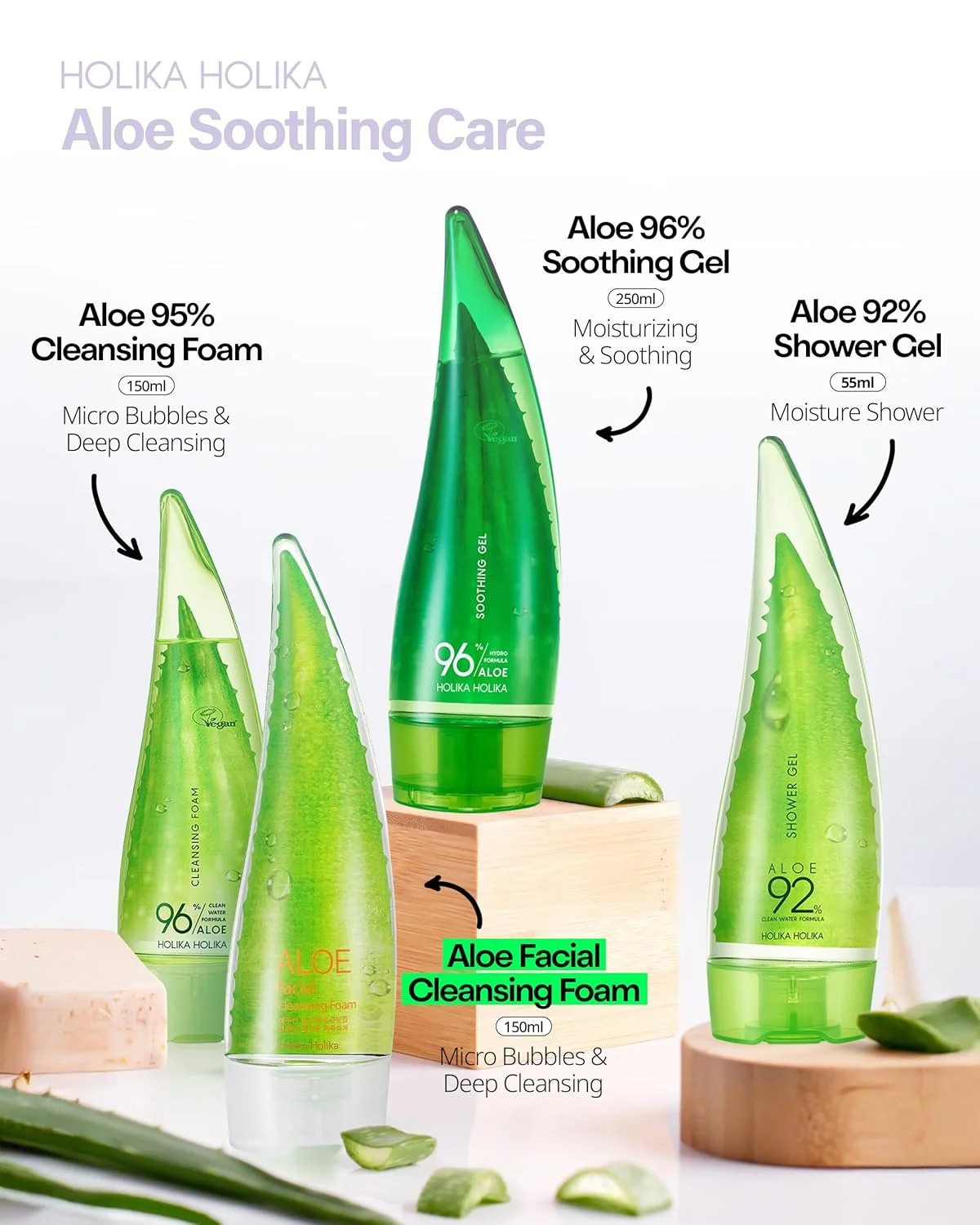 Holika Holika Aloe Facial Cleansing Foam 5.07 fl. oz.(150ml) detail 6