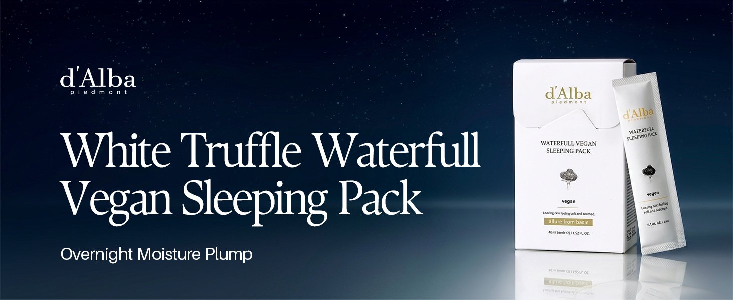 d'Alba Waterfull Vegan Sleeping Pack 12 Count 0.14 fl. oz.(4ml) x12 detail 1