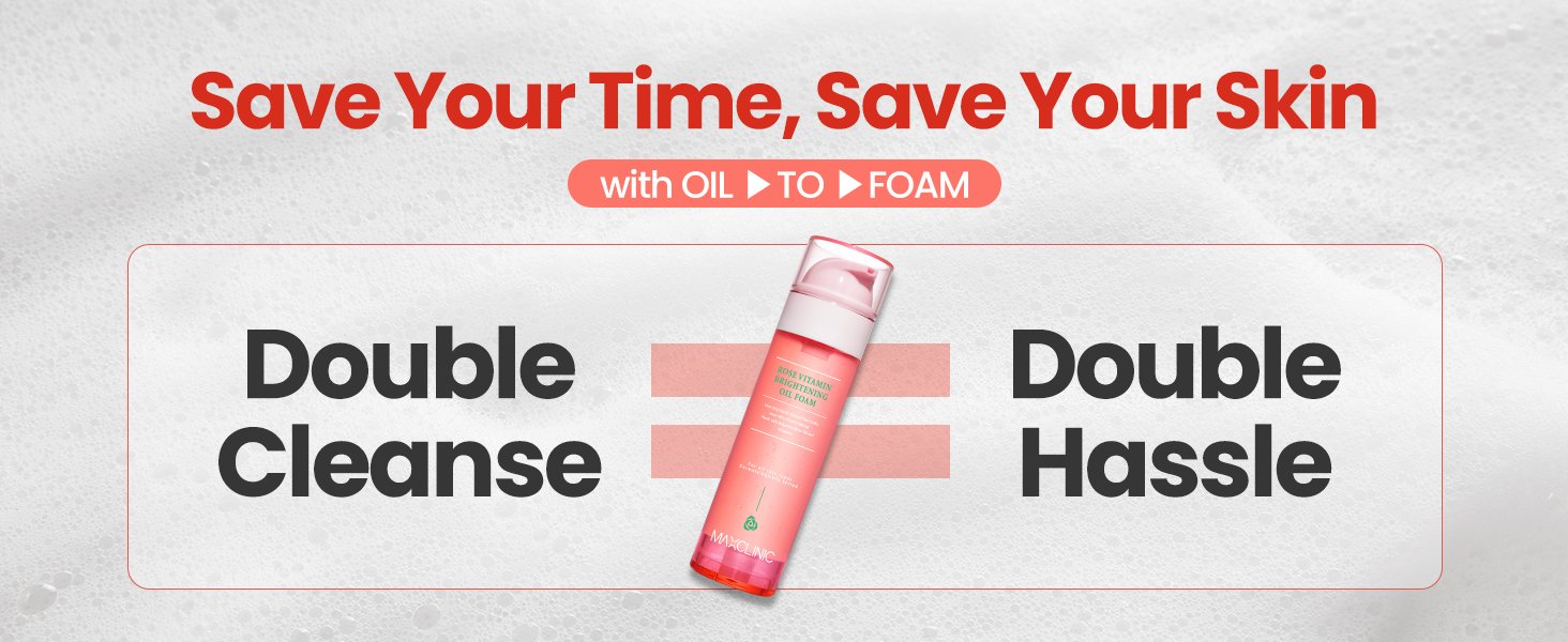 MAXCLINIC Rose Vitamin Brightening Oil Foam 3.88 oz.(110g) detail 1