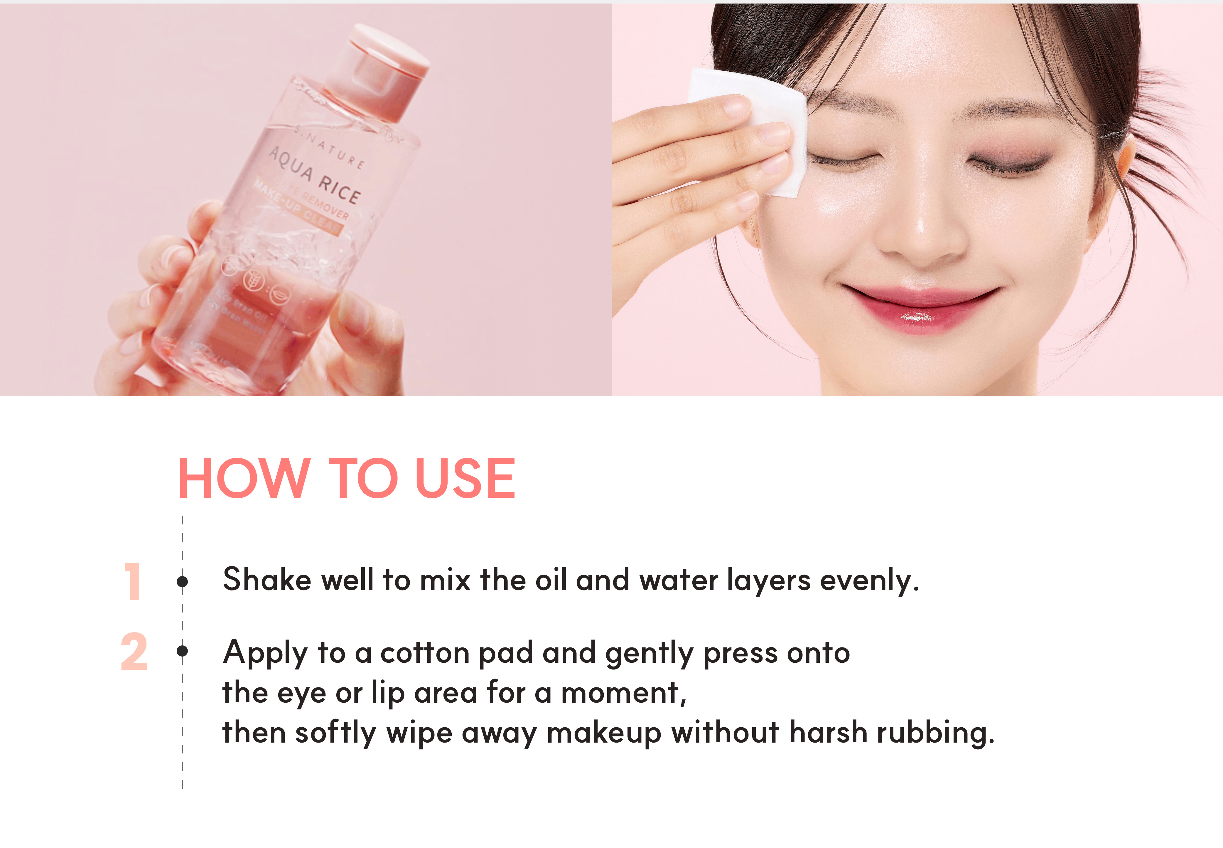 S.NATURE Aqua Rice Lip&eye Remover 4.9 fl. oz.(145ml) detail 2