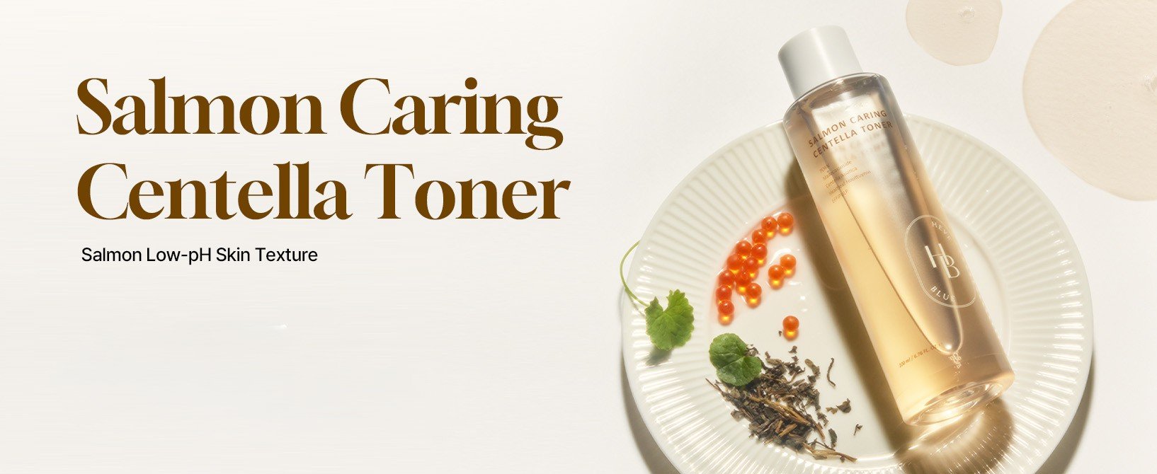 HEVEBLUE Salmon Caring Centella Set : Centella Toner 4.4 fl. oz.(200ml) + Centella Cream 0.7 fl. oz.(20ml) detail 1