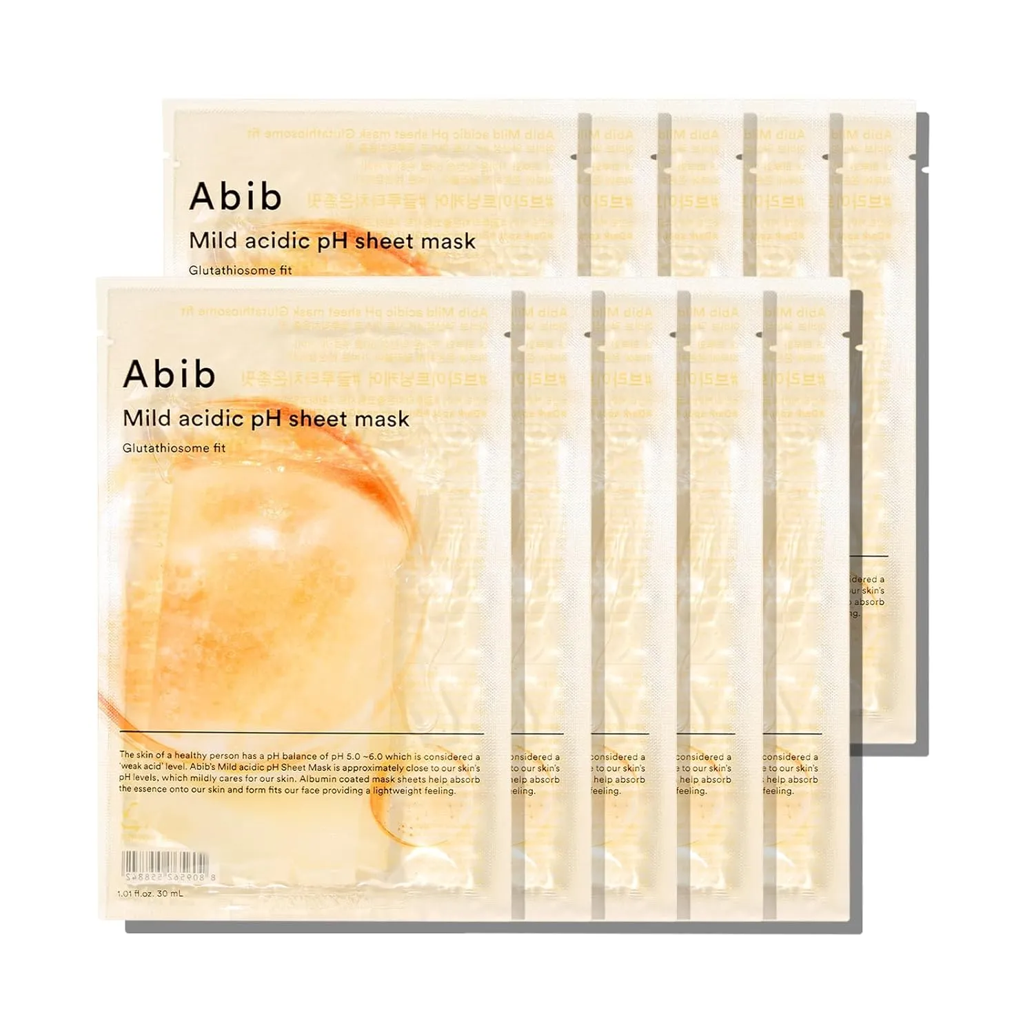 Abib Mild Acidic Ph Sheet Mask Glutathiosome Fit 1.01 fl. oz.(30ml)